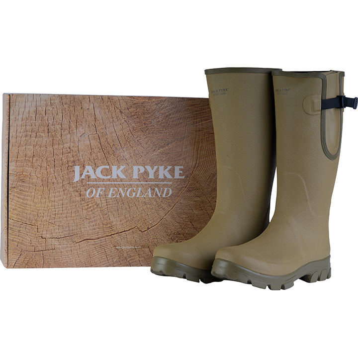 Jack Pyke Ashcombe Gusset Wellington Boots Olive