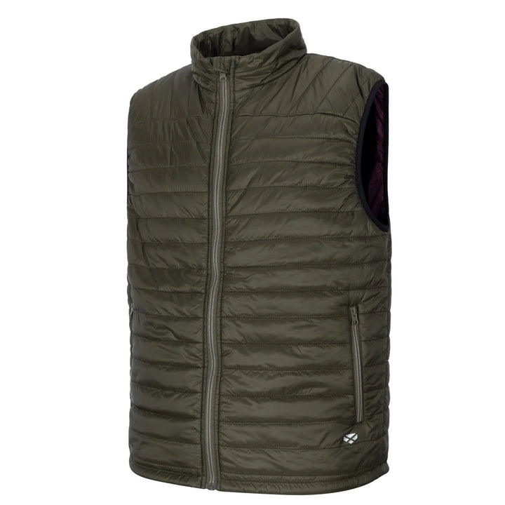 Hoggs Of Fife Kingston Rip-Stop Gilet Olive/Merlot