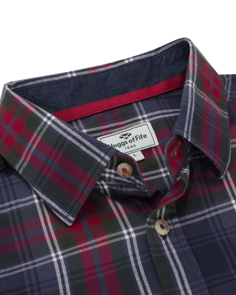 Hoggs Of Fife Tentsmuir Flannel Shirt Red/Black