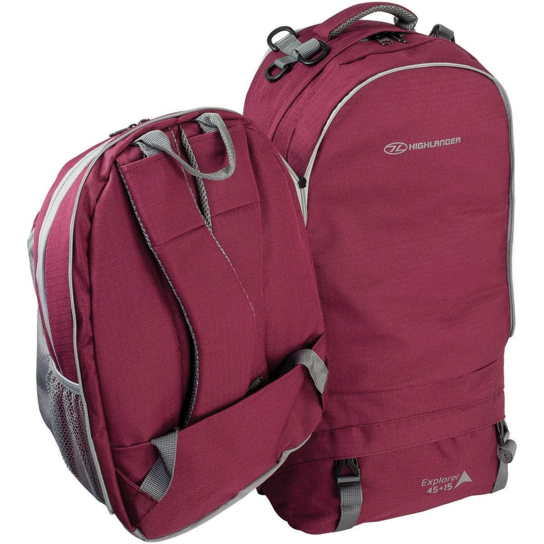 Highlander X-plorer Ruckcase 45+15L Raspberry