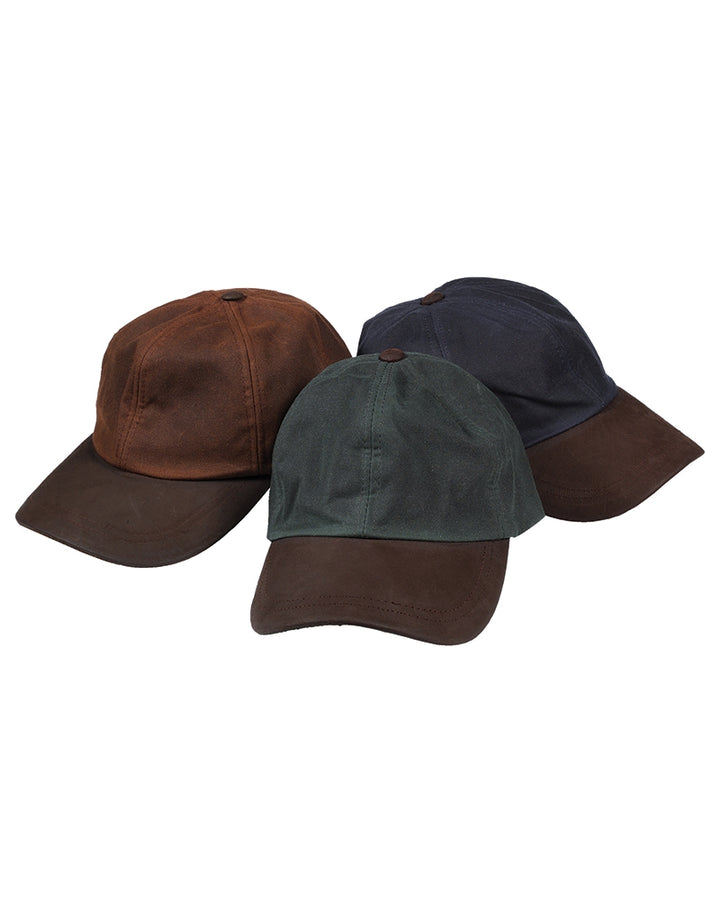 Hoggs Of Fife Waxed Baseball Cap Brown