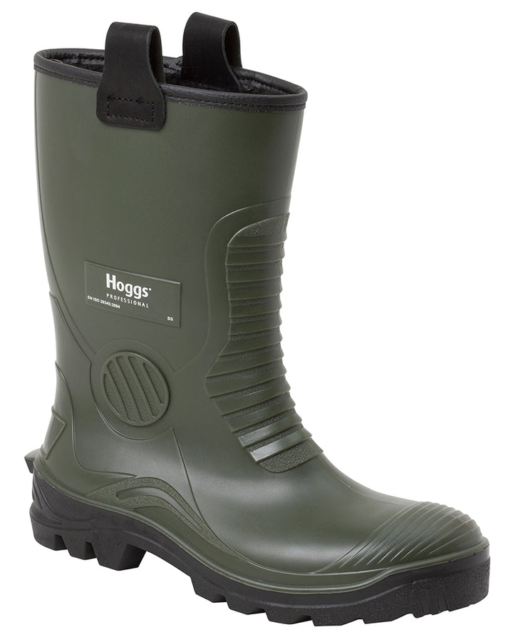 Hoggs Of Fife Aqua Tuff Safety Rigger Wellingtons Green