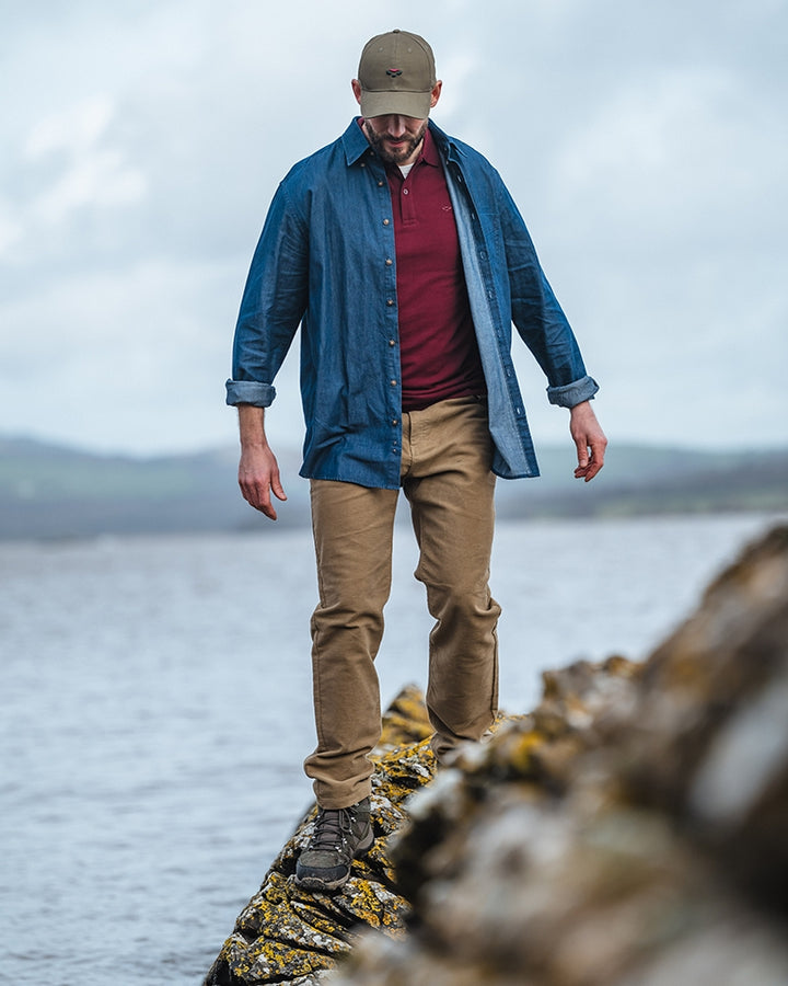 Hoggs Of Fife Archerfield Denim Shirt Dark Wash