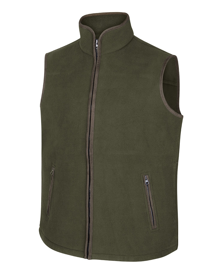 Hoggs Of Fife Woodhall Fleece Gilet Green