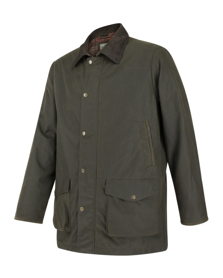 Hoggs Of Fife Caledonia Men's Wax Jacket Antique Olive