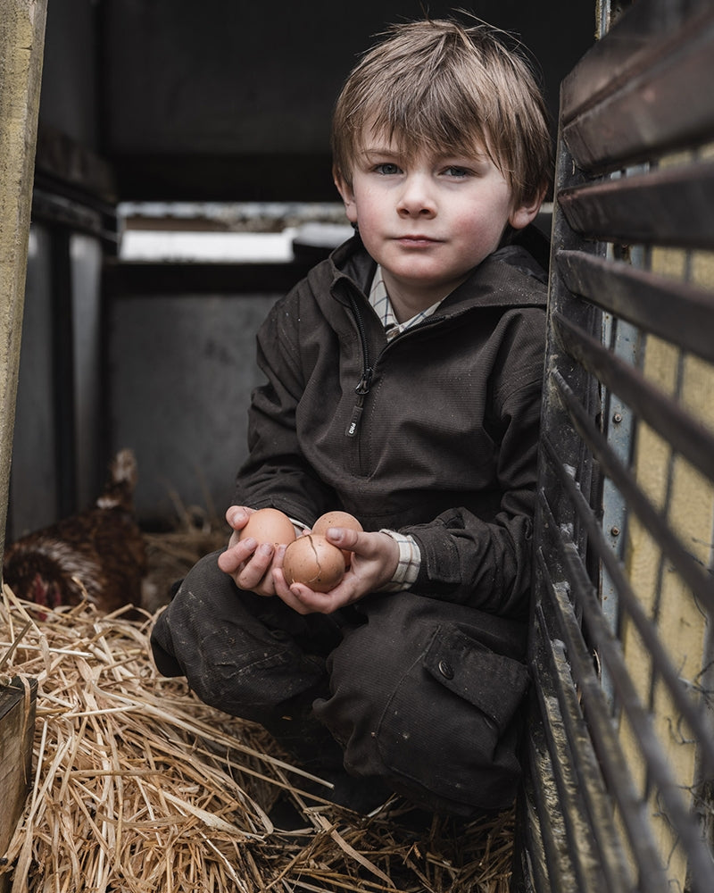 Hoggs Of Fife Struther Junior W/P Smock Jacket Green