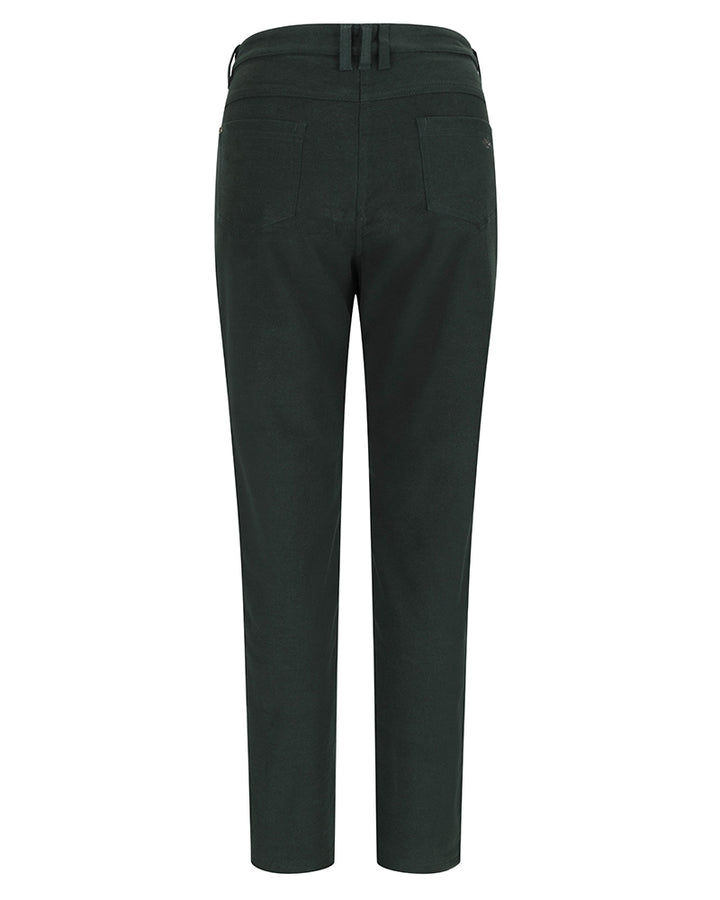 Hoggs Of Fife Catrine Ladies Technical Stretch Moleskin Jean Forest Green