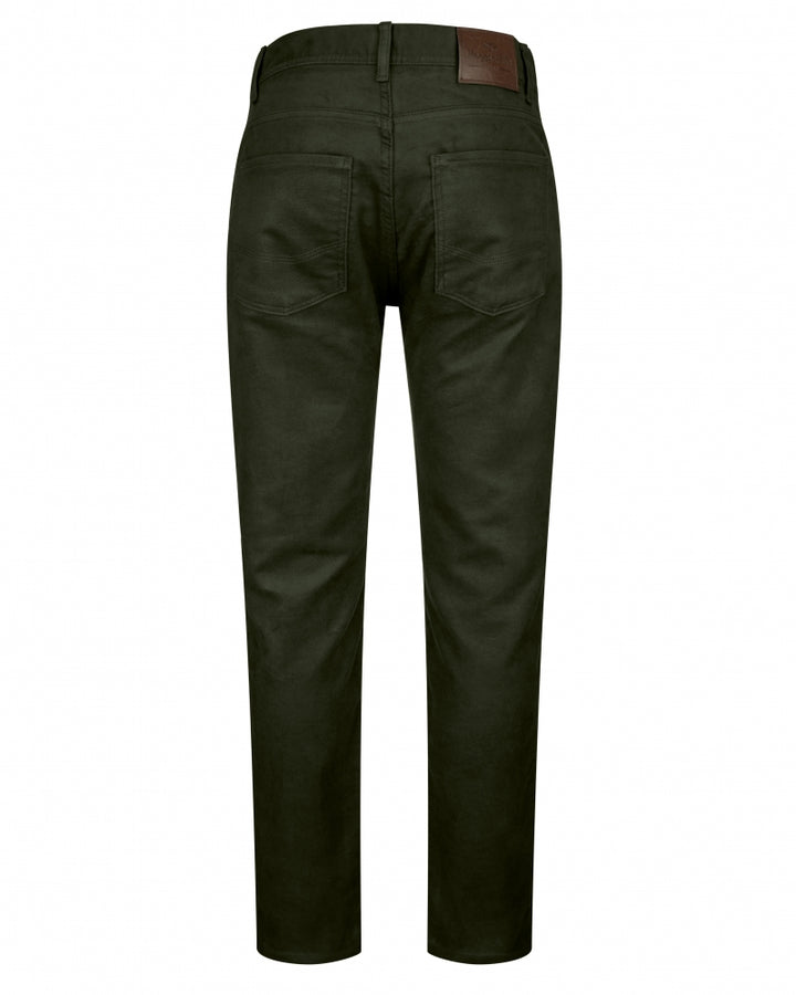 Hoggs Of Fife Carrick Technical Stretch Moleskin Jean Olive