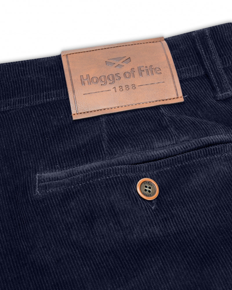 Hoggs Of Fife Cairnie Comfort Stretch Cord Trousers Marine