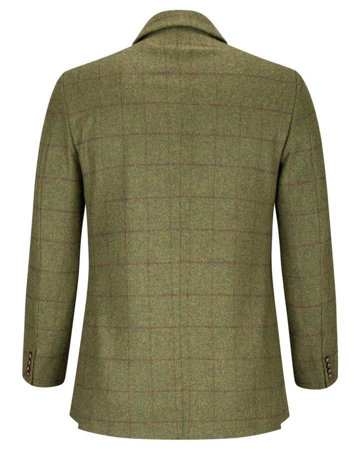 Hoggs Of Fife Tummel Tweed Sports Jacket Olive/Wine