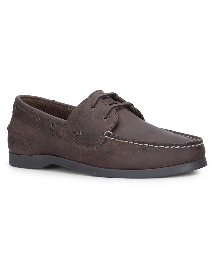 Hoggs Of Fife Mull Deck Shoe Waxy Brown