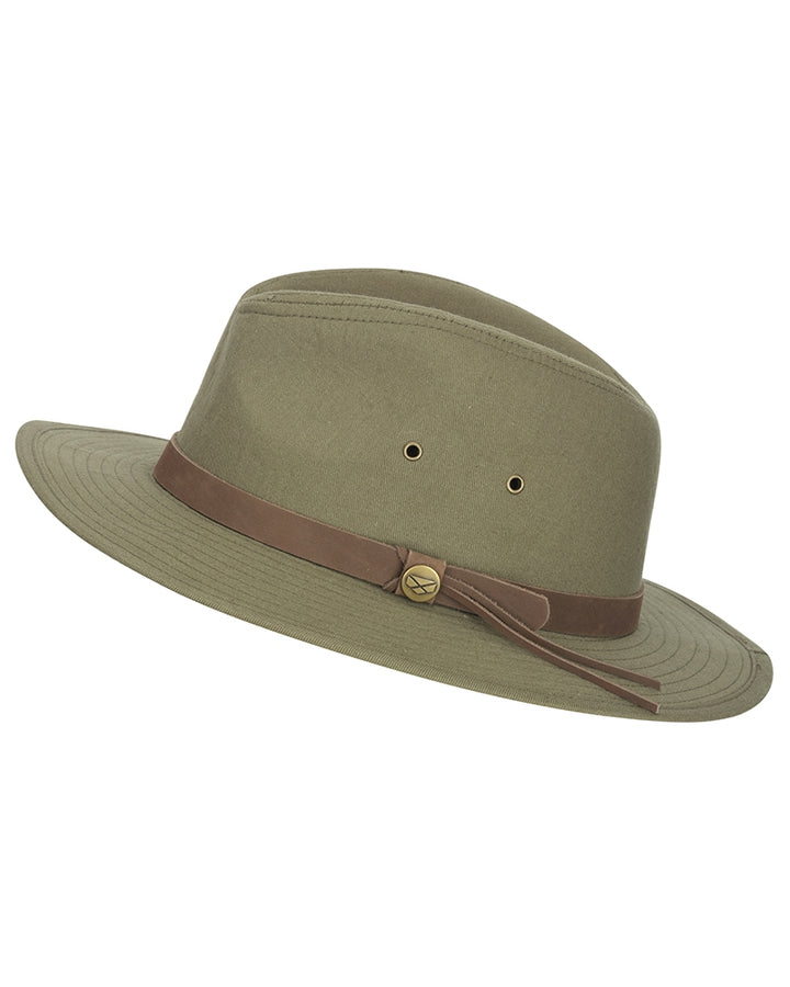 Hoggs Of Fife Panmure Canvas Foldable Hat (with carry bag) Khaki