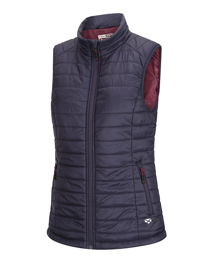 Hoggs Of Fife Kingston Ladies Rip-Stop Gilet Navy/Merlot