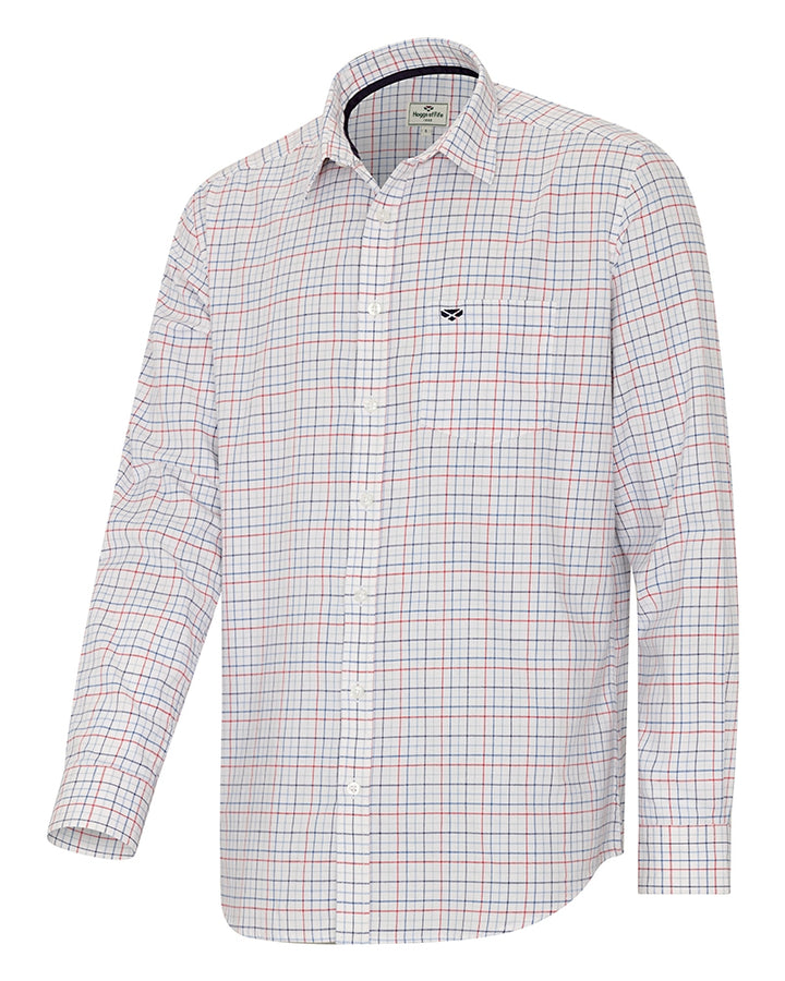 Hoggs Of Fife Callum Country Check Shirt Red Blue