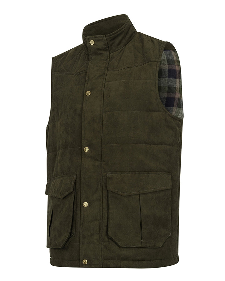 Hoggs Of Fife Glenbervie Quilted Gilet Loden