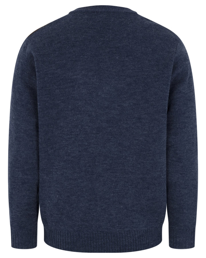 Hoggs Of Fife Melrose II V-Neck Pullover Storm Blue