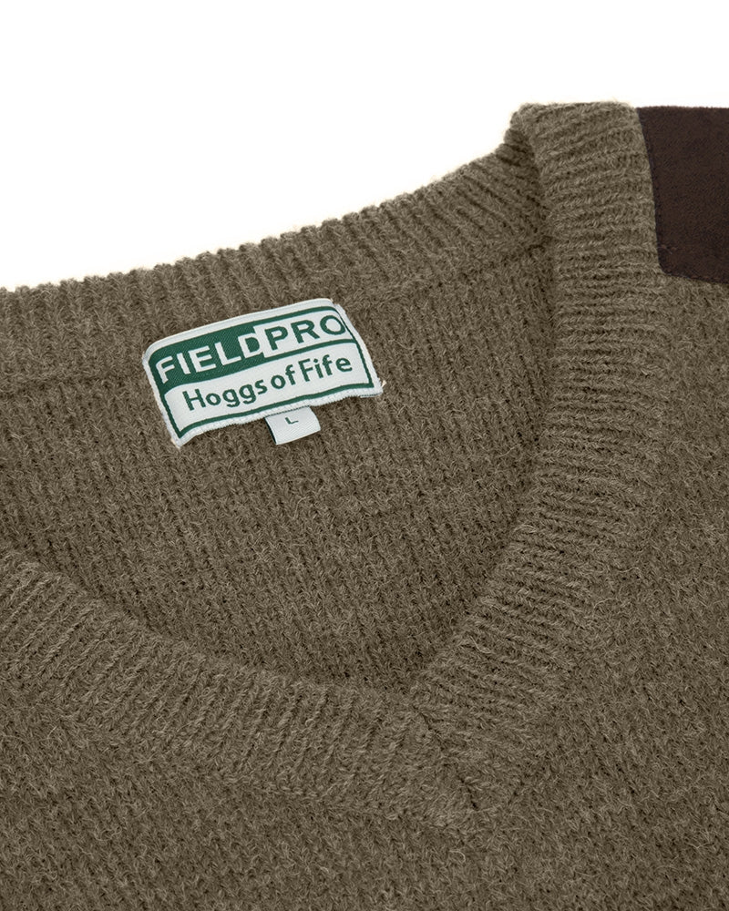 Hoggs Of Fife Melrose II V-Neck Pullover Meadow Green