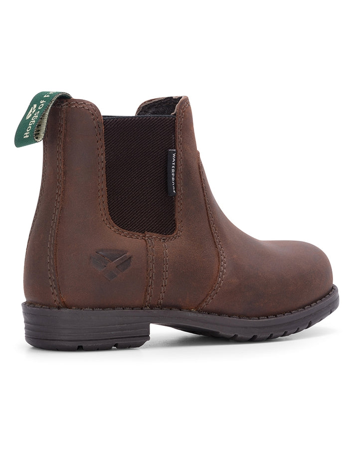 Hoggs Of Fife Shire (Junior) Waterproof Dealer Boot Brown Waxy